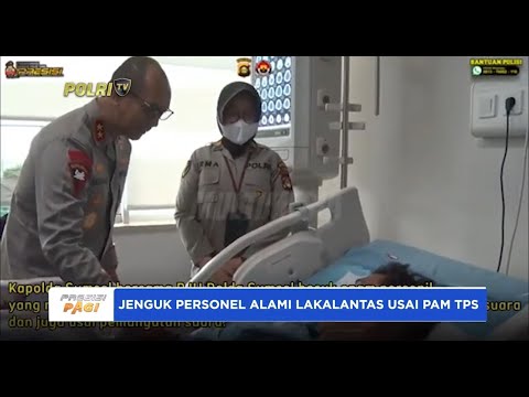 KAPOLDA SUMSEL MENJENGUK PERSONEL ALAMI LAKALANTAS USAI PAM TPS