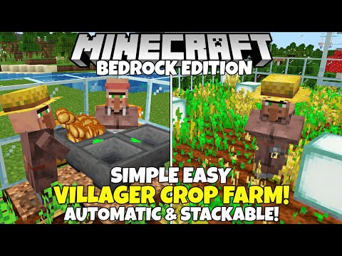 silentwisperer - Minecraft Bedrock: Automatic Villager CROP FARM! Cheap & Easy! MCPE Xbox Ps4 PC