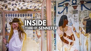 Egypt's MOST Colorful Tomb - As if they painted it yesterday! (Sennefer TT96)