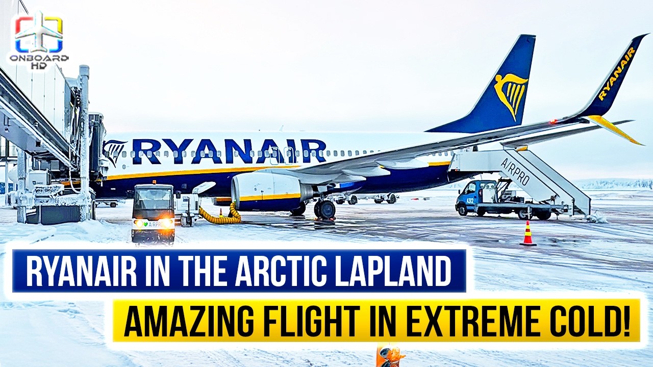 TRIP REPORT | First Time in Rovaniemi! | Rovaniemi to London | RYANAIR Boeing 737