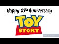 Happy 27th Anniversary Toy Story 11 22 2022