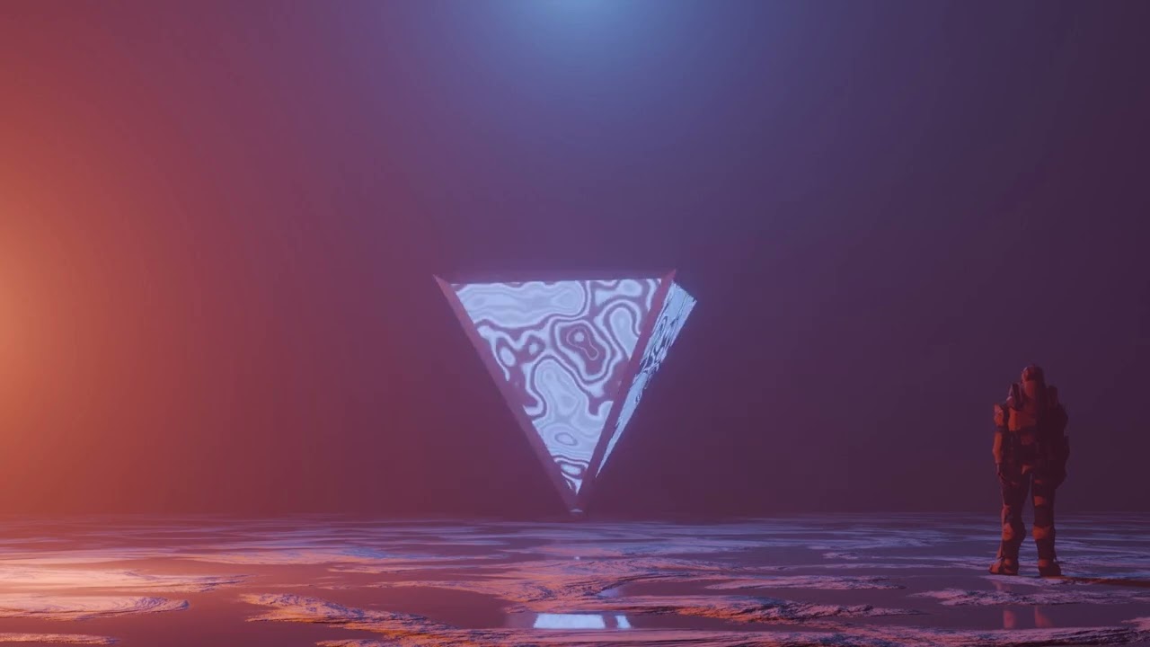 Bilim Kurgu Aydınlatma Nesneleri Animasyonu 3D Model