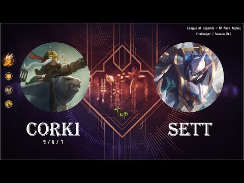 [Top] Corki vs Sett - KR Ranked (C) / 롤 탑 코르키