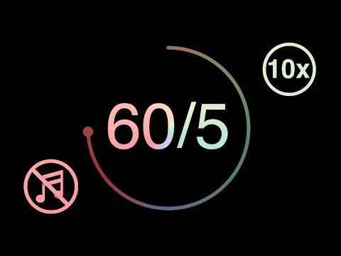 60/5 - 60 Minute Timer - 5 Minute Break - Pomodoro Countdown Timer
