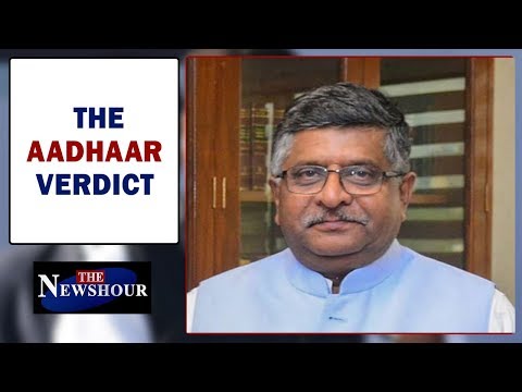 Union Minister Ravi Shankar Prasad on #AadhaarVerdict | The Newshour Debate(26th Sept)