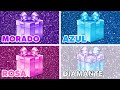 Elige Un Regalo De 4 Diamante Azul Rosa O Morado Choose Your Gift