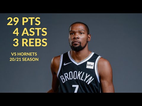 Kevin Durant 29 Pts 4 Asts 3 Rebs Highlights vs Charlotte Hornets | NBA 20/21 Season