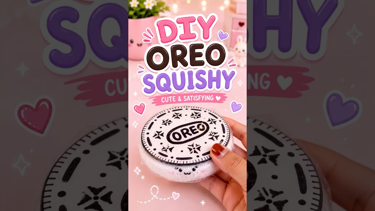🎀✨DIY Oreo Tissue Squishy 🍪🤍 | Easy & Cute Craft|It’s me Hana#shorts