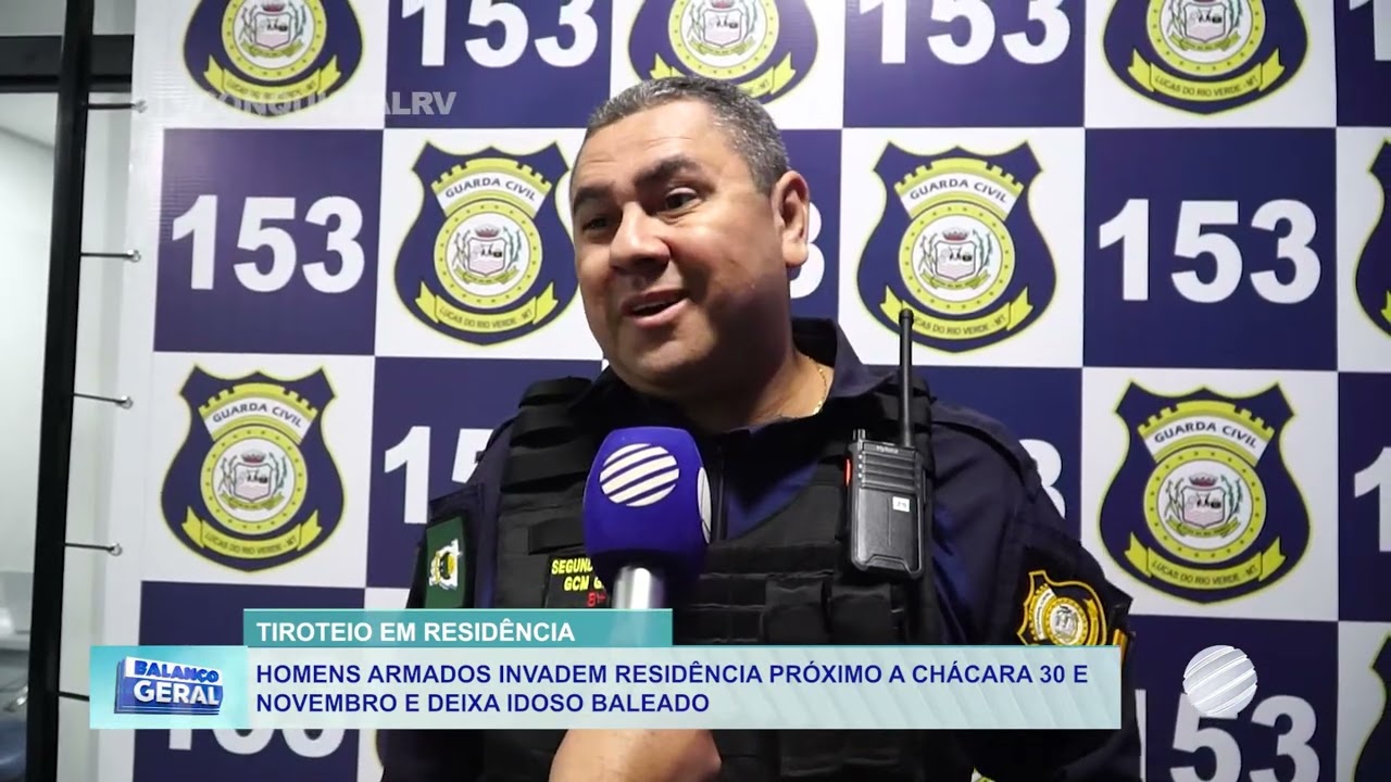 Homens armados invadem residência próximo a Chácara 30 de Novembro e deixam idoso baleado