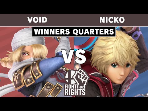 Fight for Rights West Coast - CLG | Void (Sheik) Vs Nicko (Shulk) Winners Quarters - Smash Ultimate