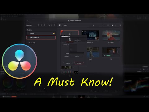 How to save a project to a hard drive in Davinci Resolve