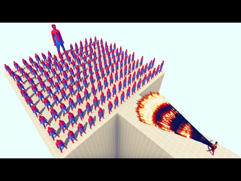 100x SPIDER MAN + GIANT vs EVERY GOD - Totally Accurate Battle Simulator TABS