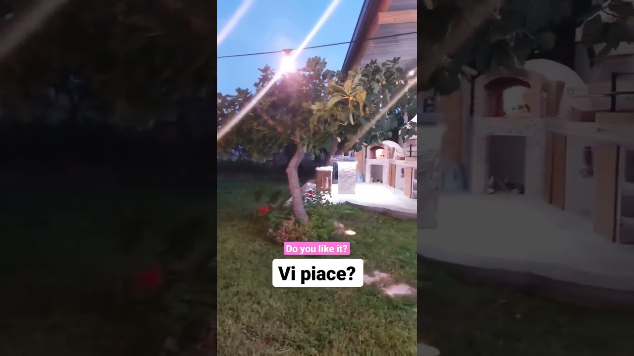 Outdoor Kitchen, la mia cucina esterna con barbecue e forno a legna