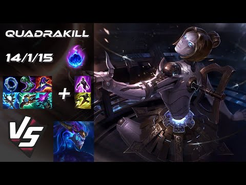 MID Orianna vs Aurelion Sol [QUADRAKILL] - EU Challenger Patch 25.S2.3