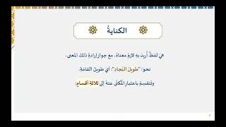 دروس البلاغة (87)باب الكناية image