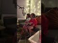 Family in the studio 🥰 ❤️ “I Saw Mommy Kissing Santa Claus” feat Vivianne, Eric and Forrest now! 😘🎅