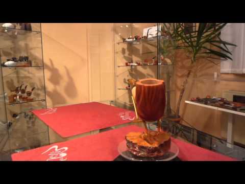 Brand new briar and bamboo pipe PARONELLI billiard handmade -  eBay number: 401086896839