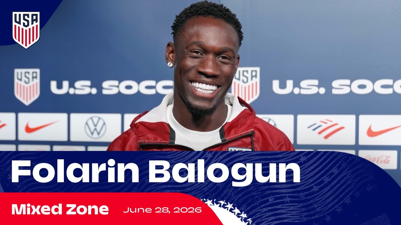 Folarin Balogun on USMNT's Opportunity, Bosnia & World Cup Focus | Mixed Zone | 2026 FIFA World Cup