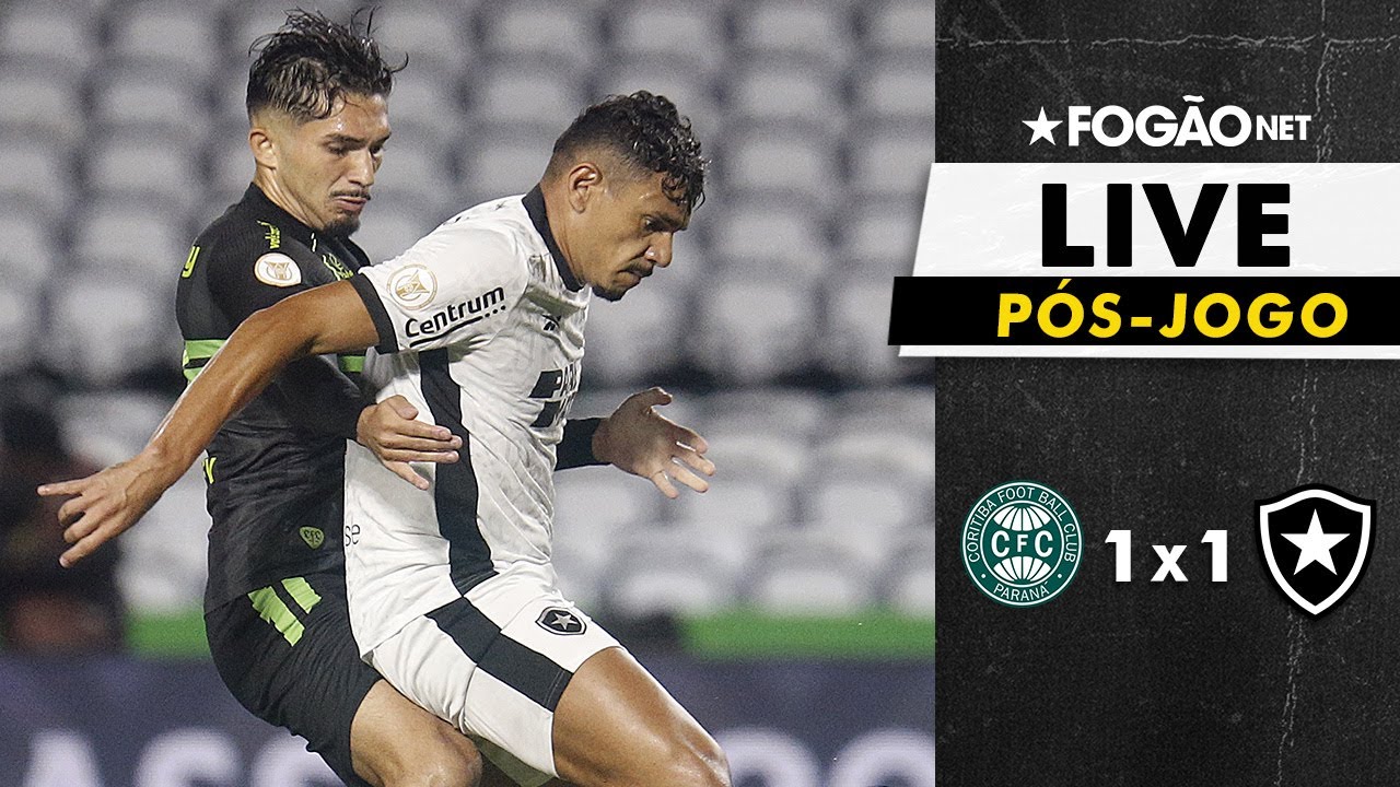 LIVE | Pós-jogo e repercussão do vexatória empate do Botafogo com o Coritiba pelo Brasileirão