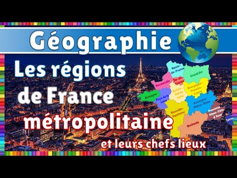 Combien Y A T Il De Departements En France Les régions de France métropolitaine et leurs chefs-lieux