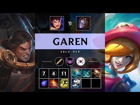 Garen Mid vs Orianna - KR Master Patch 25.10