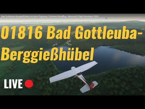 Bad Gottleuba-Berggießhübel mit dem Flugzeug / Drohnen Rundflug - Microsoft Flight Simulator 2020