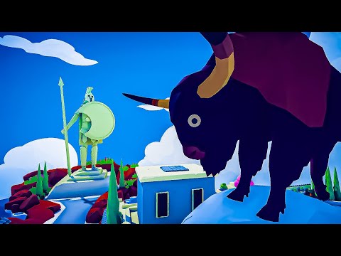 10x GIANT BISON VS EVERY FACTION - Totally Accurate Battle Simulator TABS