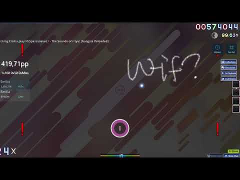 Emilia - MrSpazzaneve17 - The Sounds of rrtyui[Gangsta Reloaded] NF,HD 99.82% FC 9⭐(with pp counter)