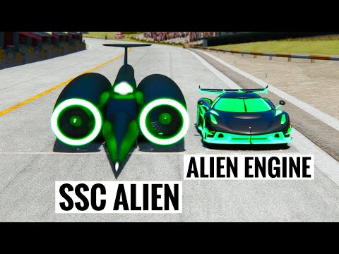 Thrust SSC Alien Engine vs Koengisegg Jesko Alien Engine at Special Stage Route X