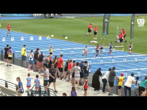 Girls Under 10 60m Hurdles H2 - 2020 State Combined Events Championships // LAVicTV