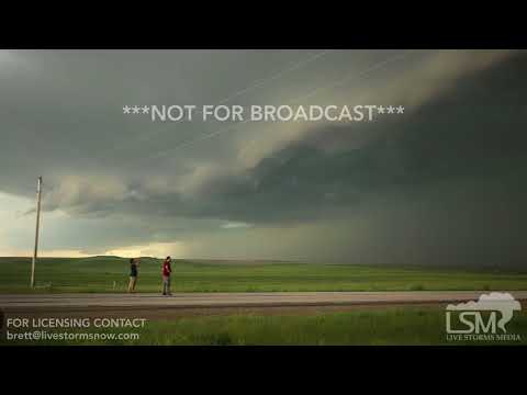 06-10-2018 Bison, SD - Tornado-Warned Supercell Timelapse