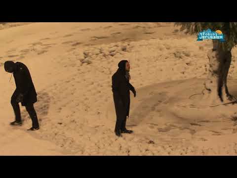 Schnee in Jerusalem 2021