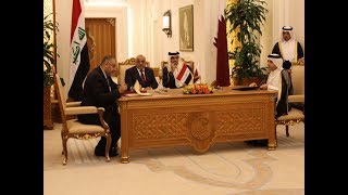 بحضور رئيس مجلس الوزراء وامير قطر توقيع مذكرتي تفاهم في المجال الثقافي والعلمي والتربوي .