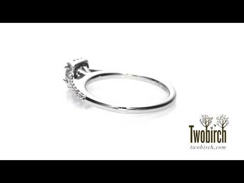 Round Traditional Halo Engagement Ring Bridal Set (2 Rings) (0.81 Ct)-TwoBirch-ST-ENG-368-WG-E3F