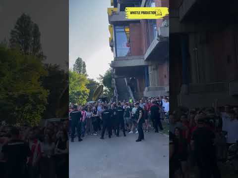 Dolazak igrača Partizana u Pionir! #derbi #basketball #youtubeshorts #delije #partizan #kkcz