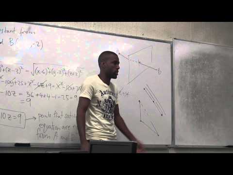 Math 203 Lecture 2 - Distances in 3D and Intro to vectors