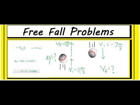 How to Solve a Free Fall Problem (Objects moving 👆 or 👇)