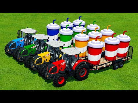 TRANSPORT GIANT JUICE CUP WITH CLAAS TRACTORS - Farming Simulator 22