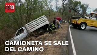 Accidente de camioneta en la carretera Picacho-Ajusco - Paralelo 23