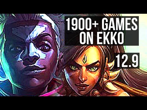 EKKO vs NIDALEE (JNG) | 16/2/12, 1900+ games, Legendary, 1.9M mastery | KR Diamond | 12.9