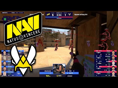NAVI против VITALITY l НЕРВНЫЙ ФИНАЛ l BLAST Premier: Fall Finals 2021 l 1 КАРТА: МИРАЖ