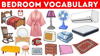 Bedroom Vocabulary | Bedroom Items | Learn Things in the Bedroom | English Vocabulary