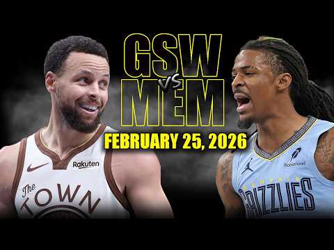 Golden State Warriors vs Memphis Grizzlies Full Game Highlights – February 25, 2026 | NBA Season