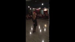 Marco Nodari y Maya Schwartz Impro tango @ Milonga la Tana 8/4/2016