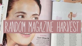 Magazine harvest  - starting my July junk journal