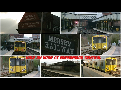 Half an Hour at (217) - Birkenhead Central Station 10.2.2017 - Merseyrail Class 507 508 terminus