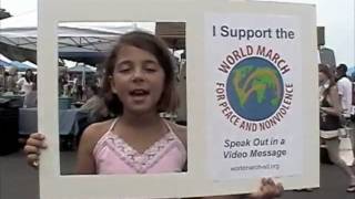 Blu Speaks Out for World March for Peace & Nonviolence