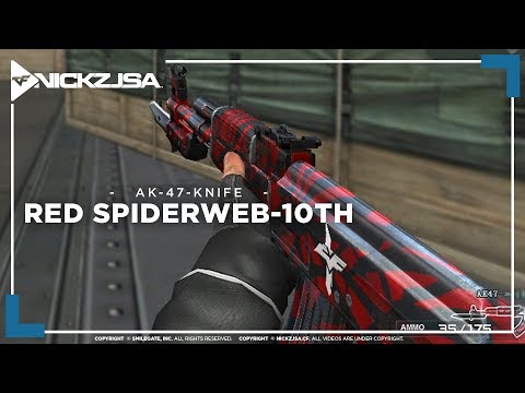 AK-47-Knife-Red Spiderweb-10th | CROSSFIRE China 2.0