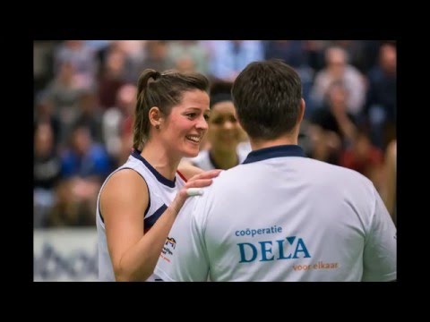 160326 Sliedrecht Sport Dames 1 - VC Sneek Dames 1 (Foto's: Peter Verheijen)