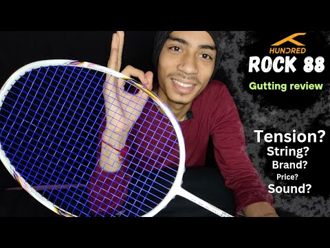 Badminton Racket Gutting Guide | Rock 88 Stringing Guide | Hundred Rock 88 |